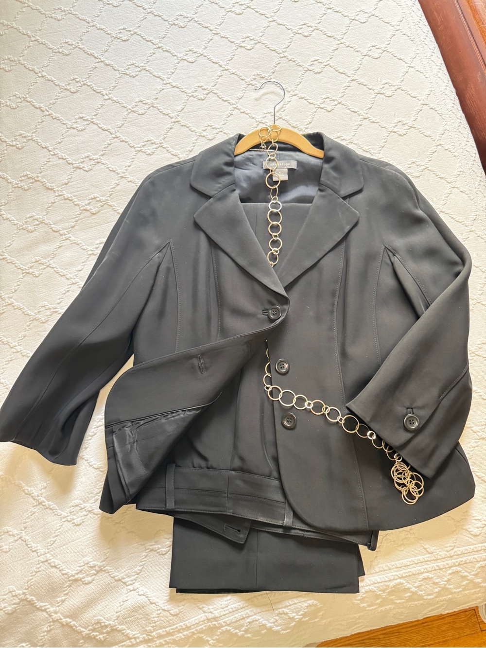 Ann Taylor Black Tailored Pant Suit